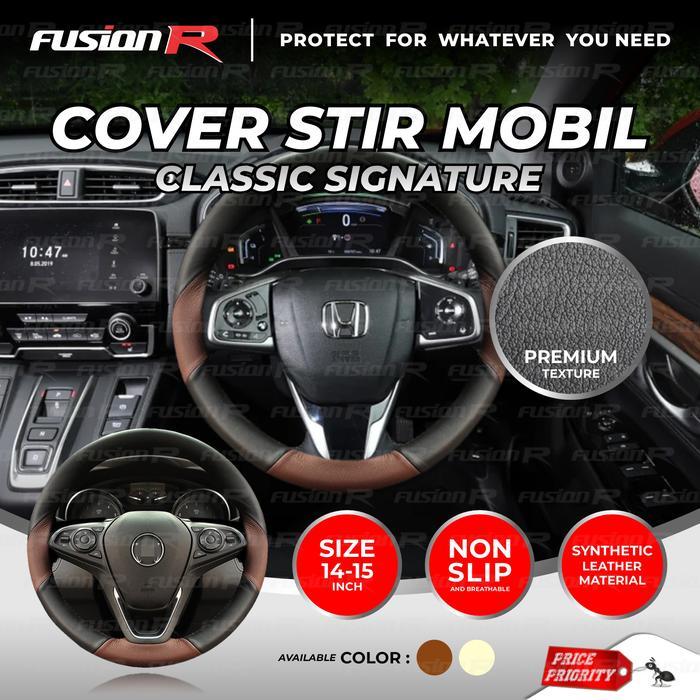 Cover Stir Mobil / Sarung Stir Fusion R Classic Signature Universal