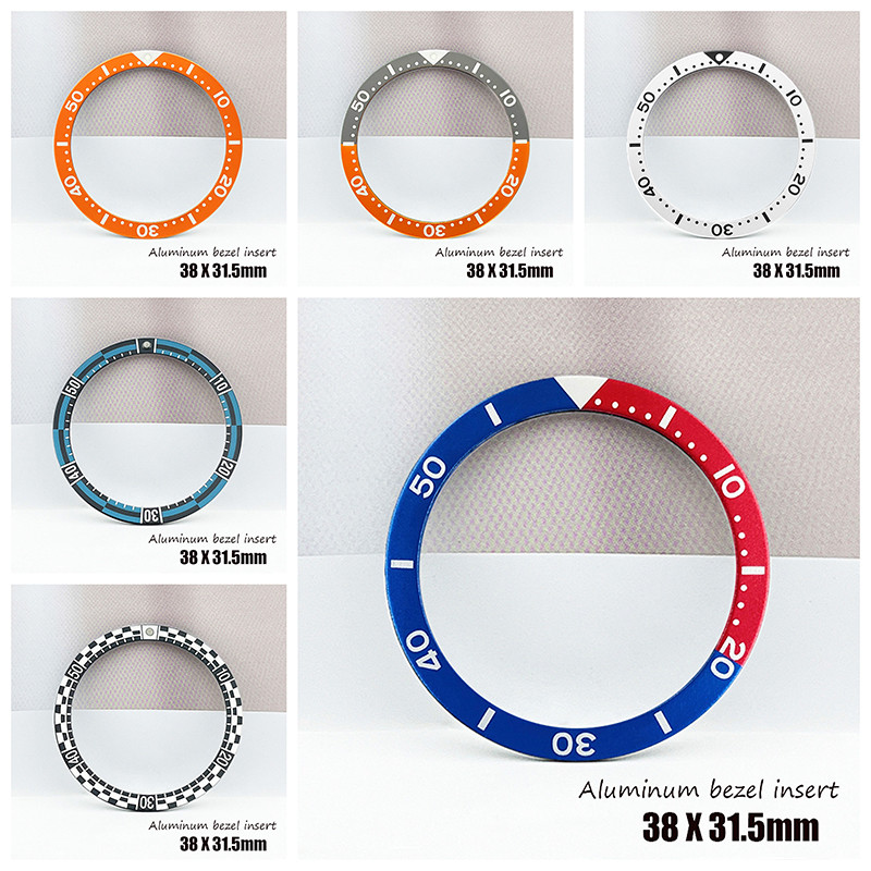 38Mm Aluminum Bezel Insert Watch Bezel Insert Ring Suitable For Watches Such As Skx 007 Skx009