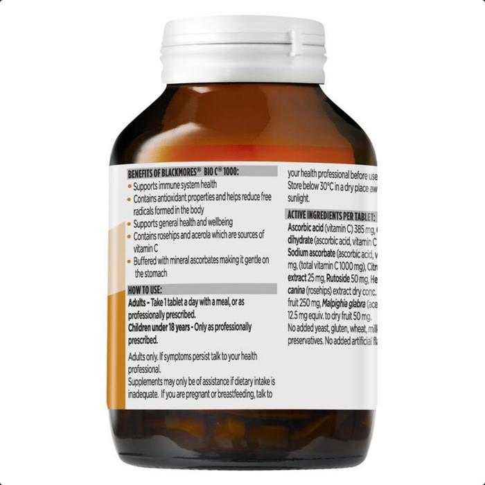 Blackmores Bio C 1000 Mg Vitamin C 1000Mg Tablet Vit C 150 Tablets Gercep