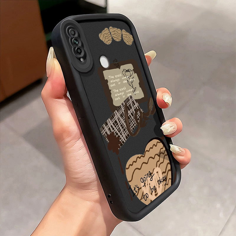 Casing Hp untuk OPPO A31 A8 Case Softcase Kesing Gabungan kartu pos Cesing Half Pack silikon kasing