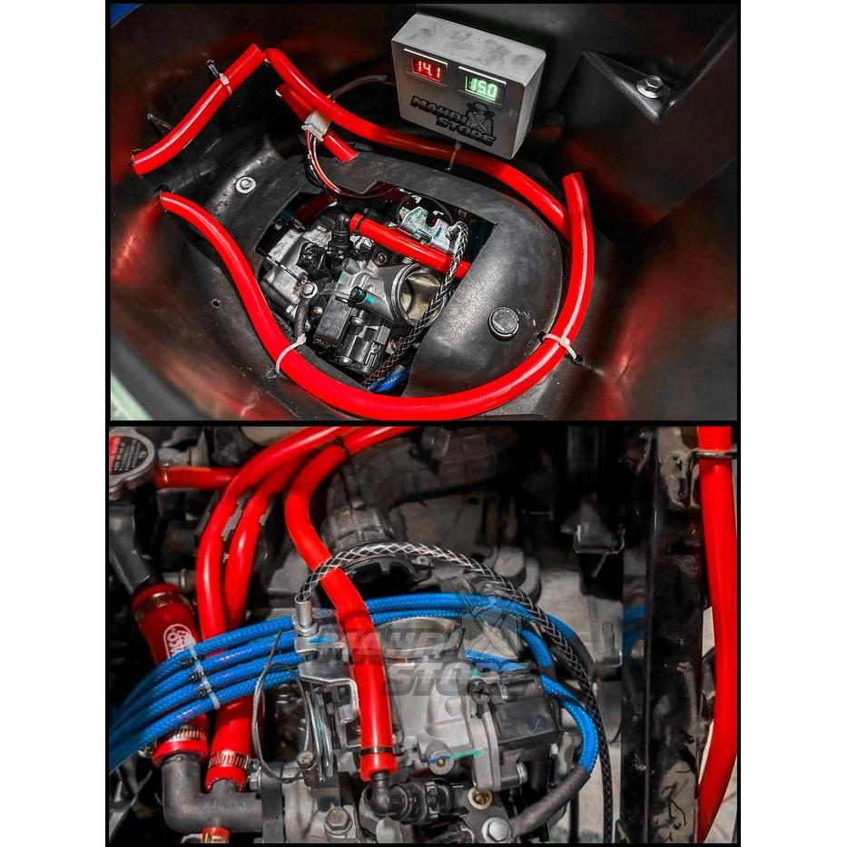 Selang Hawa Head Filter Oli Gardan Radiator Reservoir Motor Mobil Samco Biru Merah Honda Vario Led