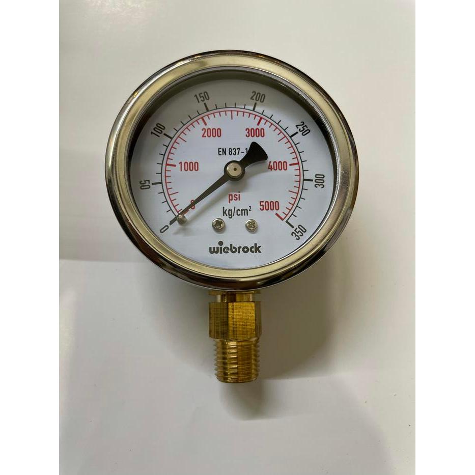 Pressure Gauge Wiebrock 2,5 Inchi 350 Kg Bar 5000 Psi