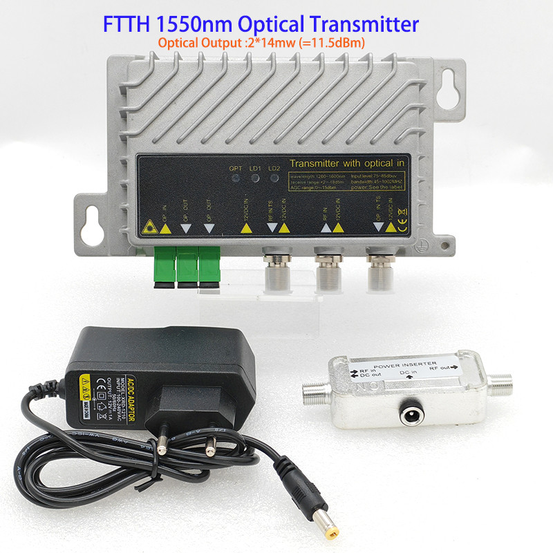BELI SEKARANG Factory Price 1550nm High Power CATV Optical Transmitter, FTTH Short-Distance, Coaxial