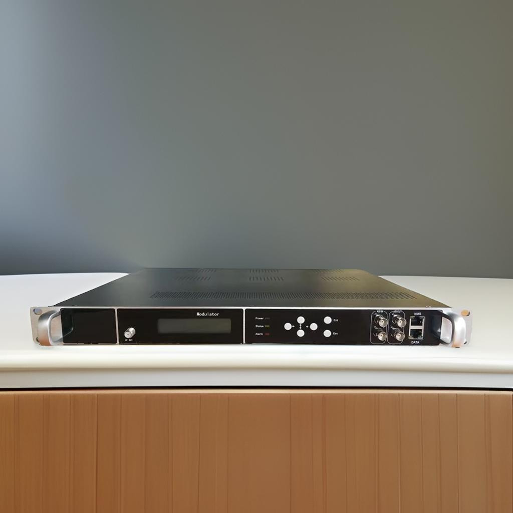 BESTPRICE 8-carrier IP ASI to RF modulator. ISDBT ATSC DVB-T TDT DVB-C QAM modulator Cable DTV front