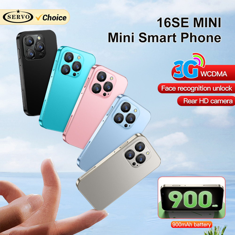 SERVO 16SE Mini Smartphone 16GB ROM Android 9.0 Wifi Dual SIM Standby Play Store 3G WCDMA 3.0"Little