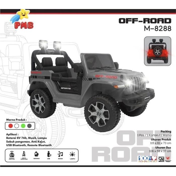 Mainan anak Mobil aki jeep rubicon pmb