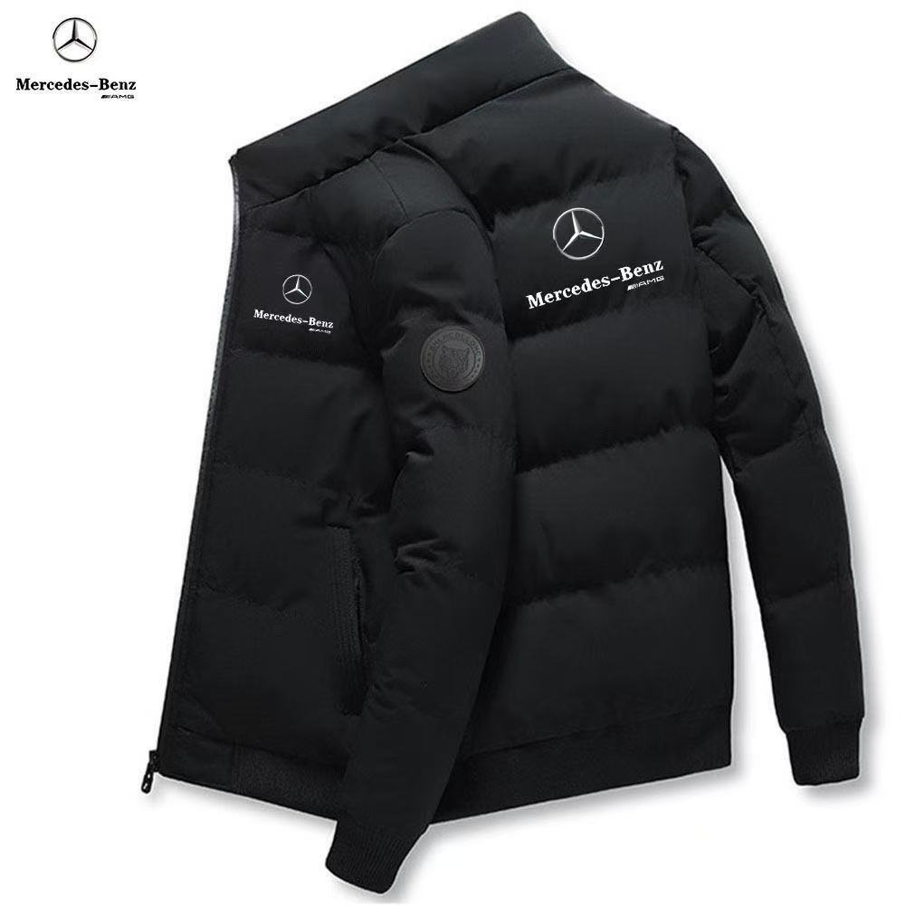 Mercedes Benz Winter Cotton Jacket, Printed Cotton Jacket, Fashionable Thick Down Jacket, Men'S