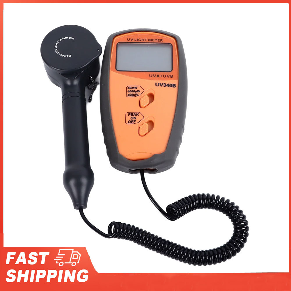 New UV Lamp Tester UV Light Meter UVA UVB Tester 290‑390nm LCD Display UVA UVB Radiometer for Testin