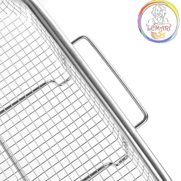 Saringan Baki Peniris Minyak Anti Karat Tirisan Makanan Steel