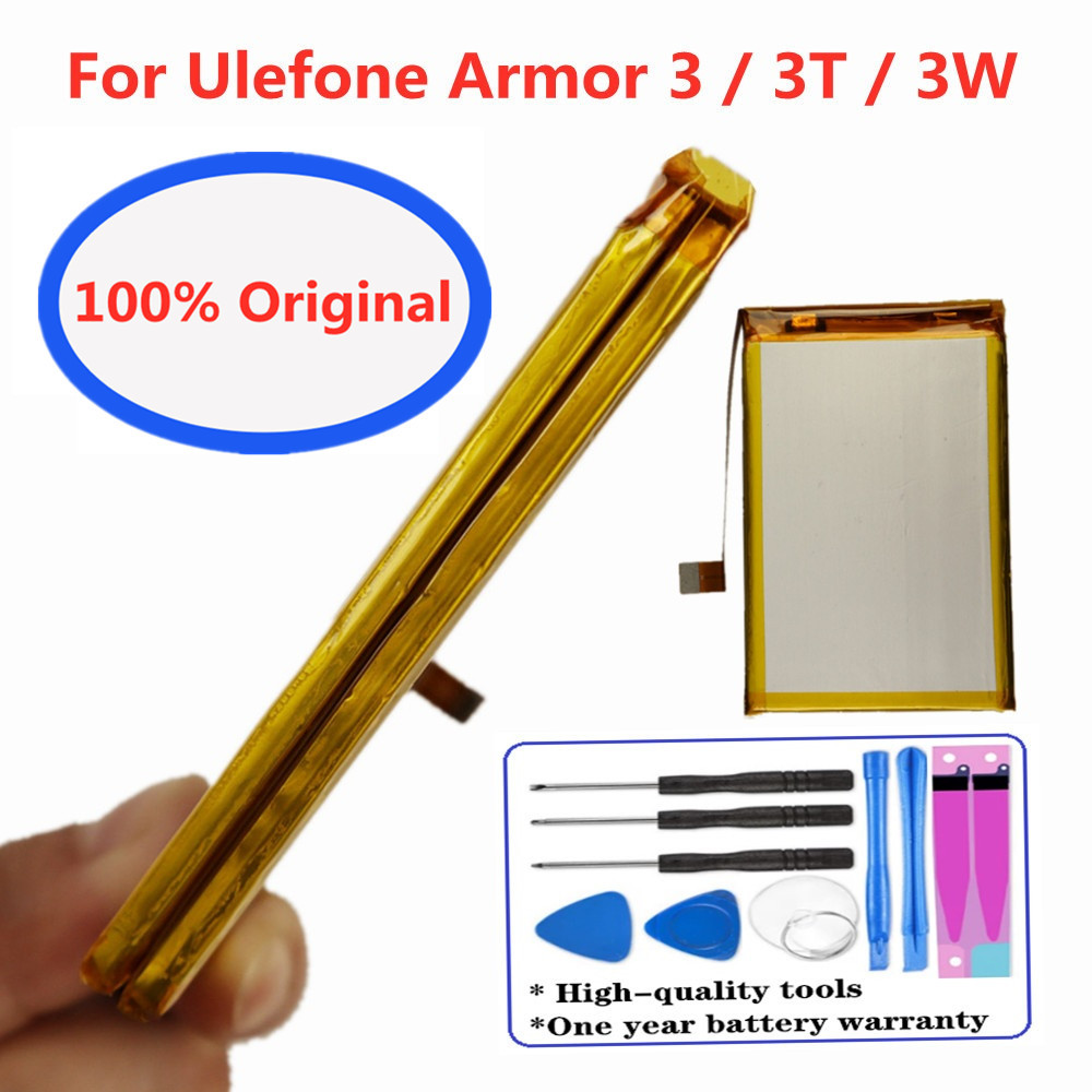 High Quality Armor3 100% Original Battery For Ulefone Armor 3 3T 3W Armor3T Mobile Phone Bateria Rep