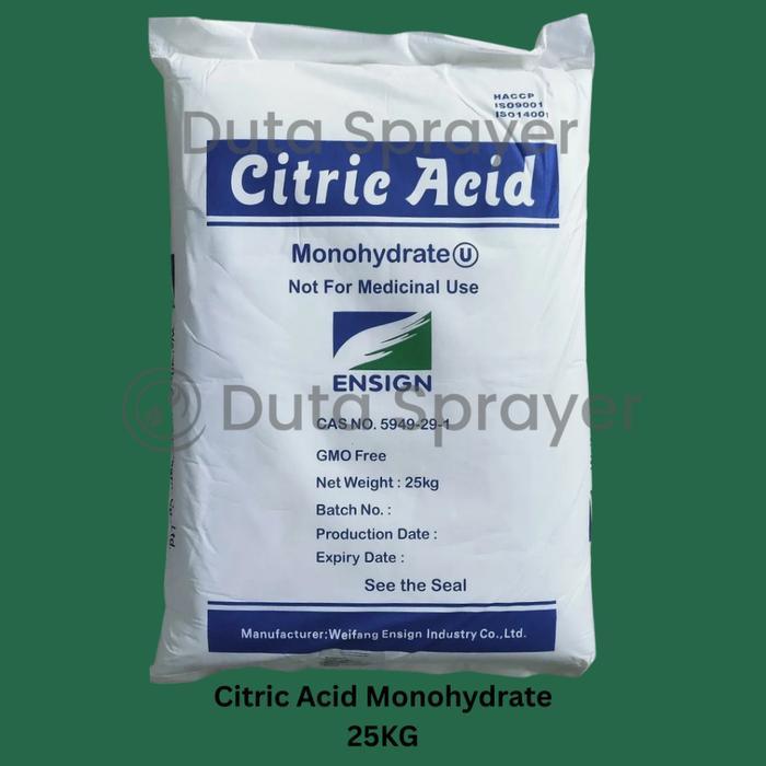 Citrun 25 Kg / Citric Acid 25 Kg / Asam Sitrat 25 Kg / Citric Acid Monohydrate 25 Kg Gratis Ongkir