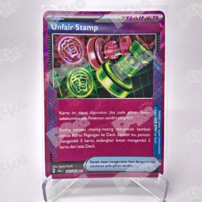 Kartu Pokemon TCG Indo - Unfair Stamp sv6s 142/167 ACE