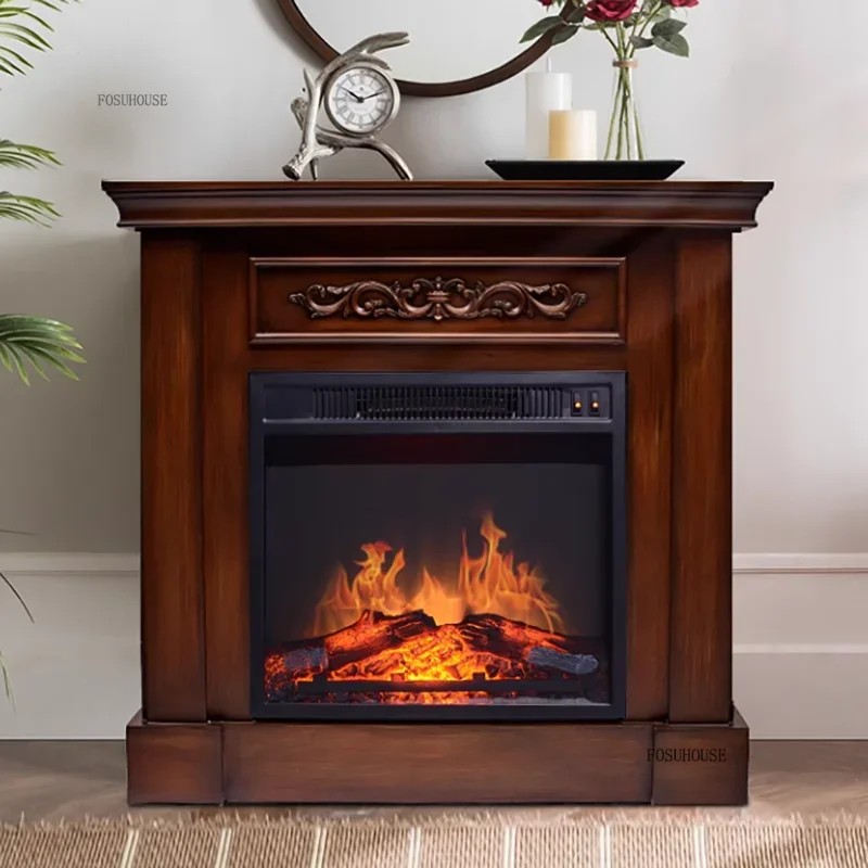 Fireplaces Heater Decorative Fireplace Simulation Flame Fireplace with 3D Flame Fireplace Heater for