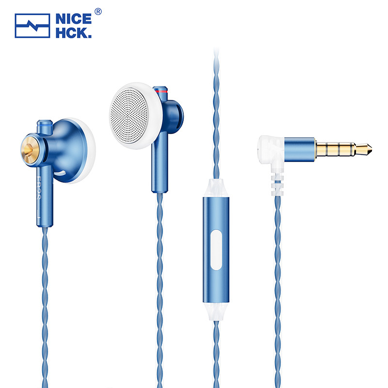 NICEHCK EB2S PRO 3.5/4.4mm Plug Headset HIFI Bass Music Earbud 15.4mm Dynamic Unit Microphone