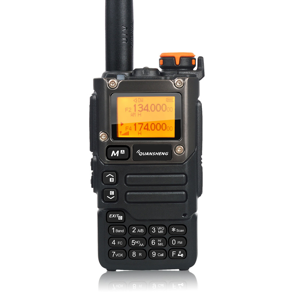 Quansheng Walkie Talkie Air Band 50-600Mhz Hf Rx -K5(8) 136-600Mhz Uhf Vhf Tx Fm Scrambler Noaa