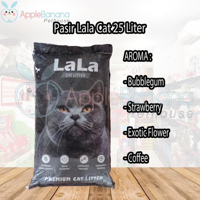 Pasir Kucing LALA 25 Liter - Lala Cat Litter 25 L Pasir Gumpal Wangi