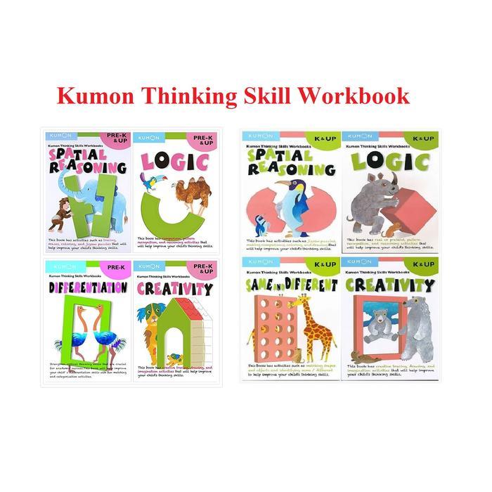 Kumon Thinking Skills Workbooks Logic Creativity Children Books