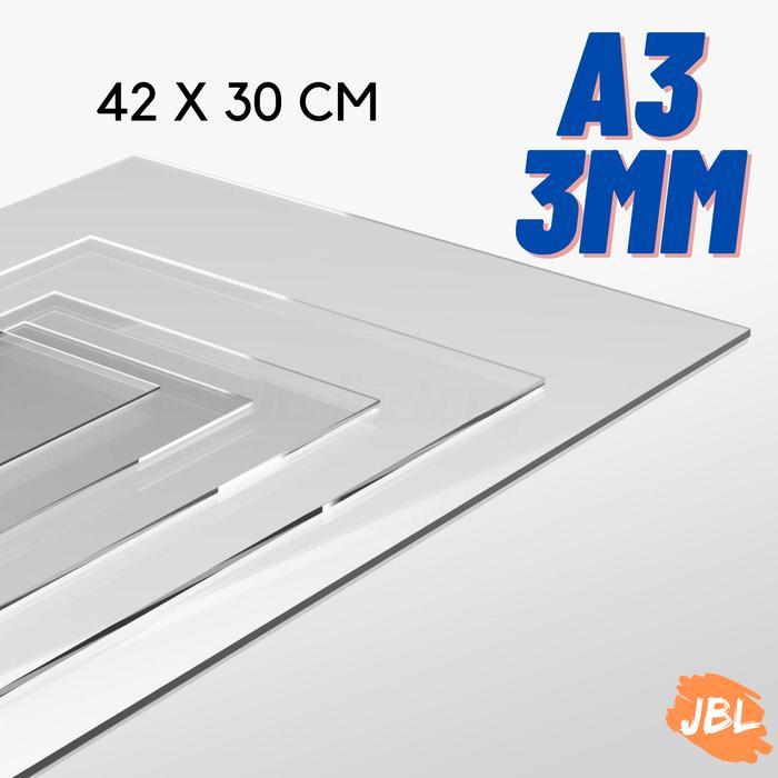 Akrilik Lembaran Bening 3Mm A3 Acrylic Lembaran