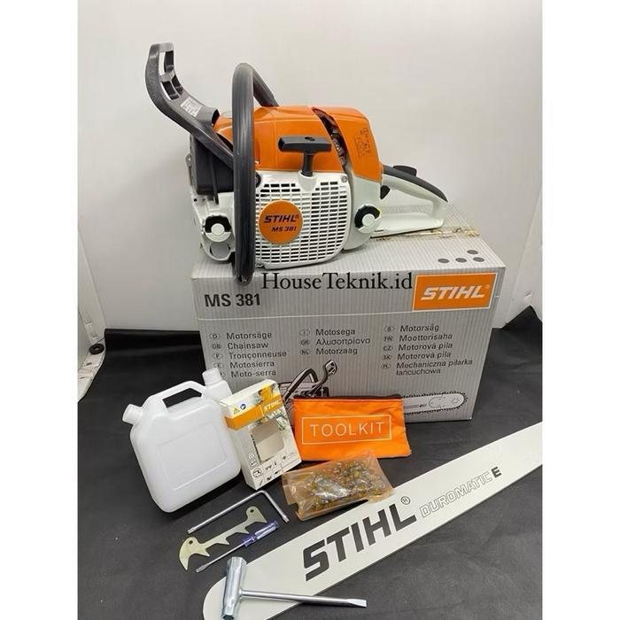 ￼PROMO  CHAINSAW SENSO 381 FULLSET BAR 25 INCH STIHL ORIGINAL STIHL GERGAJI KAYU