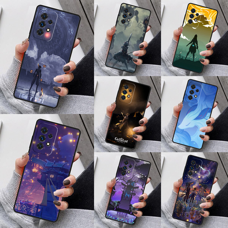 Genshin Impact Game Phone Case For Samsung Galaxy S25 S23 S30 S8 S21 S20 FE S24 S22 Note 10 20 Plus