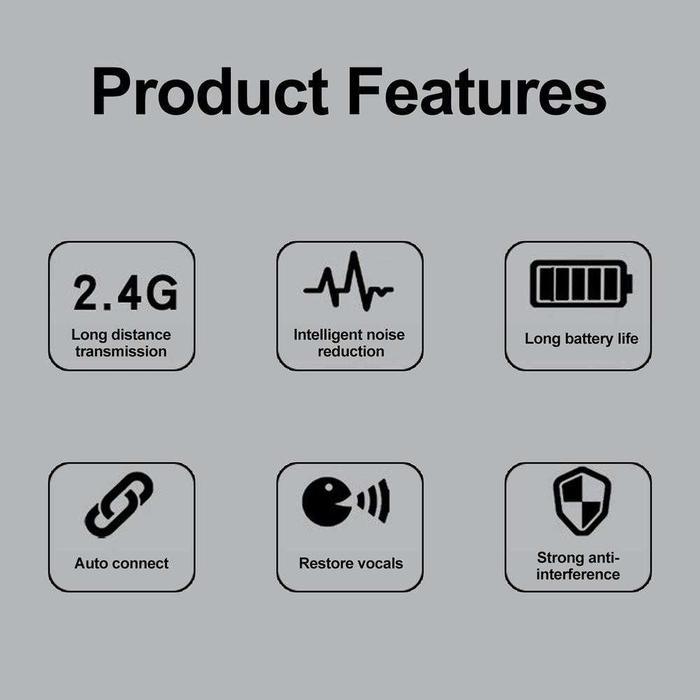 Cod 2 Pcs Microphone Wireless 2.4G Mic Imam Masjid Bando Jarak Jauh Tanpa Kabel Yang Bagus Headset