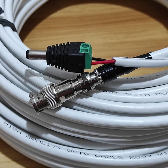 Kabel Cctv Belden 1 Roll 300M Coaxial + Power Rg59 Rg6 Bnc
