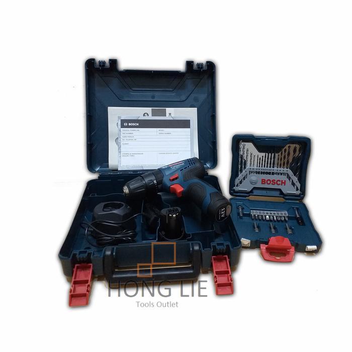 Bosch Paket GSB 120 Bor Cordless + X Line Bor Obeng Set 33 Pcs GSB 120
