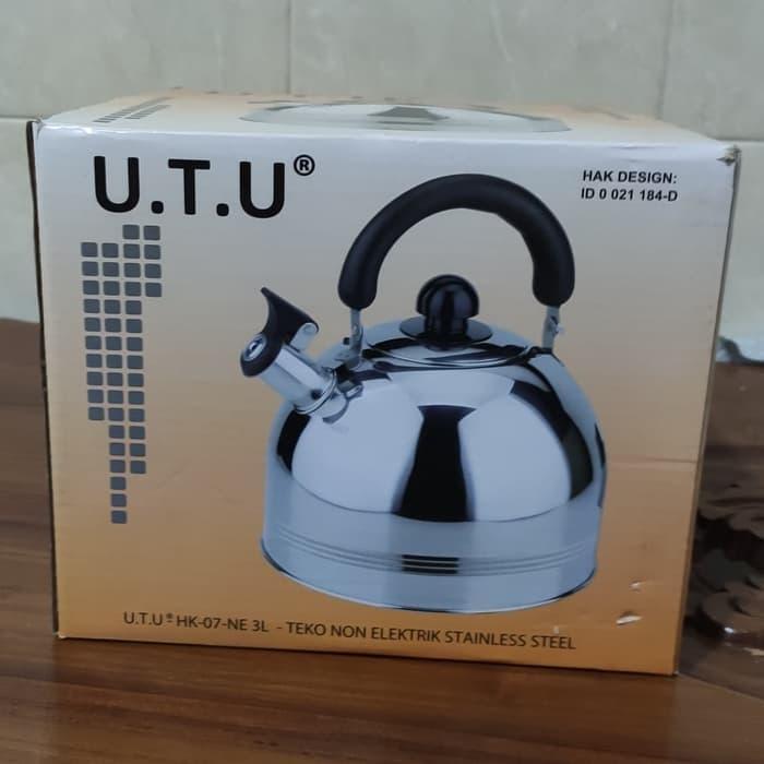Teko Bunyi Utu 3 Liter Whistling Kettle Ceret Kecil Stainless Steel