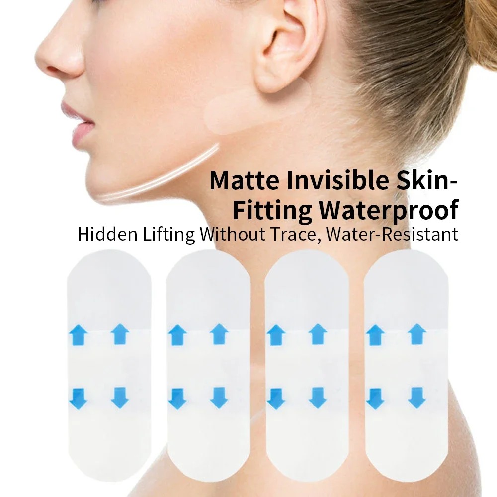 40Pcs/10Sheets V Lift Face Sticker Invisible Makeup Adhesive Lift Face Tape Slim Patch Breathable