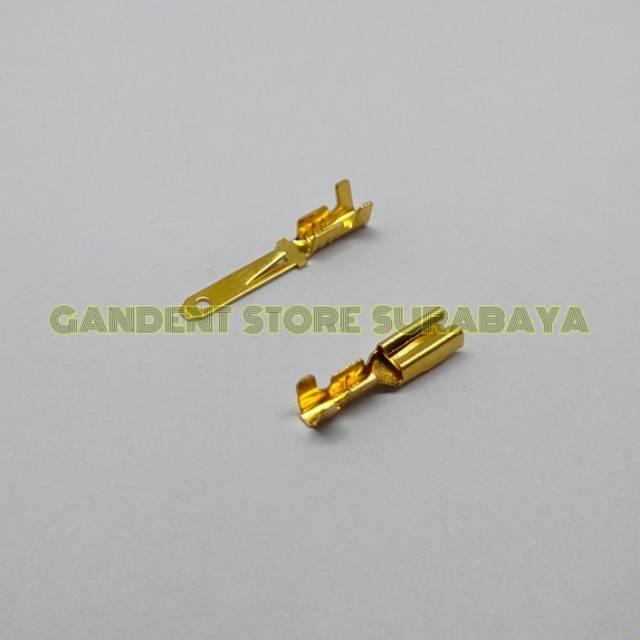 "New" Skun gepeng mini kuningan male female sekun kecil skun soket kecil