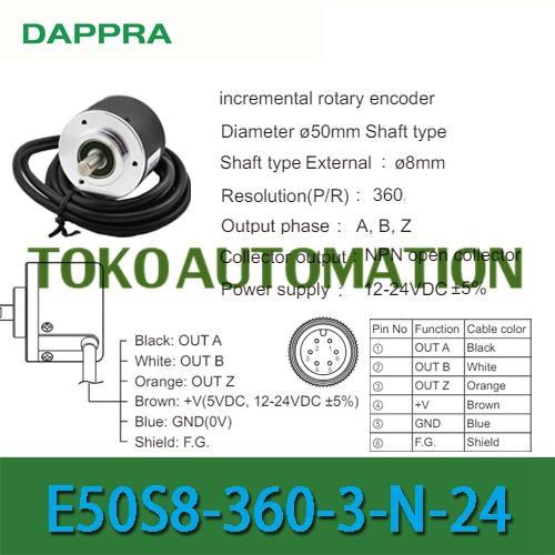 E50S8-360-3-N-24 E50S8-360 3 N 24 E50S8 360 3-N-24 Rotary Encoder Oh38
