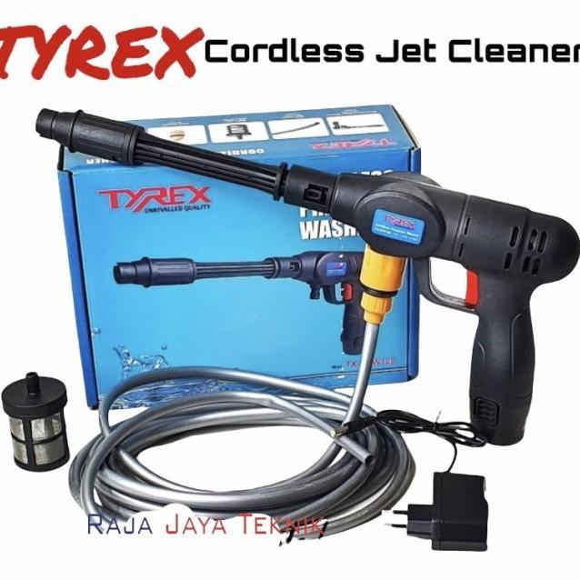 CORDLESS JET CLEANER MESIN CUCI MOBIL MOTOR STEAM AC BATERAI TYREX