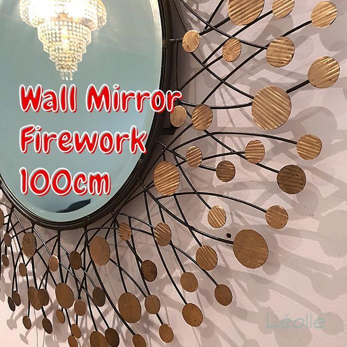 Hiasan Dinding Cermin Mewah Untuk Interior Dekorasi Dinding 1Meter