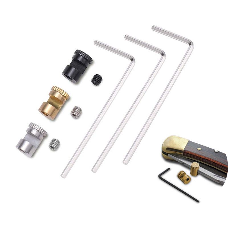 Thumb Stud Replacement for Buck 110 Knife with Hex Wrench Knife Button 416 Steel Material 110 Screw