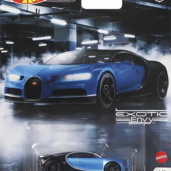 HOT WHEELS PREMIUM 16 BUGATTI CHIRON EXOTIC ENVY BAN KARET