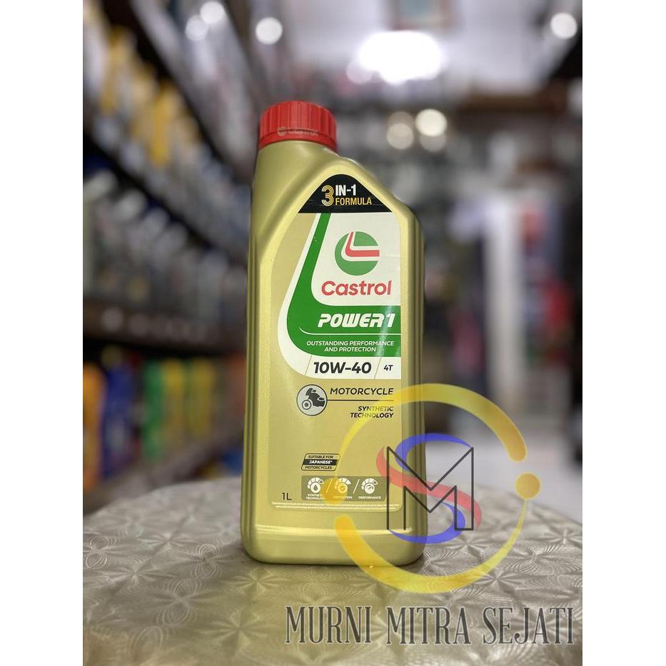 CASTROL POWER1 4T SAE 10W-40 / 15W-40 POWER 1 10W40 15W40 1 L