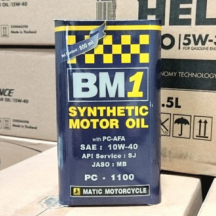 OLI MESIN MOTOR MATIC SCOOTER BM1 / BM 1 / BM-1 PC-1100 10W-40 800 ML