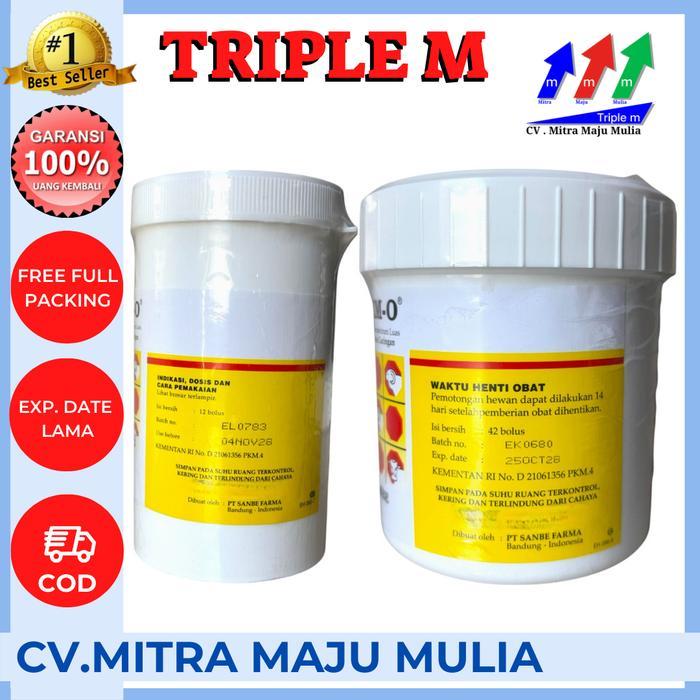 VERM O 1 BOX ISI 12 BOLUS & 42 BOLUS SANBE - OBAT HEWAN TERNAK