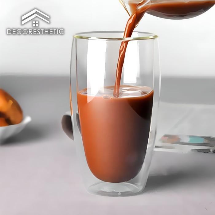 Cangkir Kopi Anti Panas Gelas Cafe Coffe Mug Office Minimalis Unik
