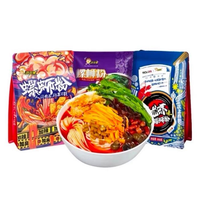 YUMMY Luosifen Hao Huan Luo Luosifen - Mie Instant Snail Rice Noodles 400g