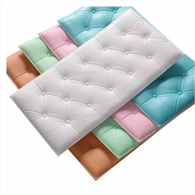 wallpaper dinding headboard sudah ada lemnya langsung tempel.