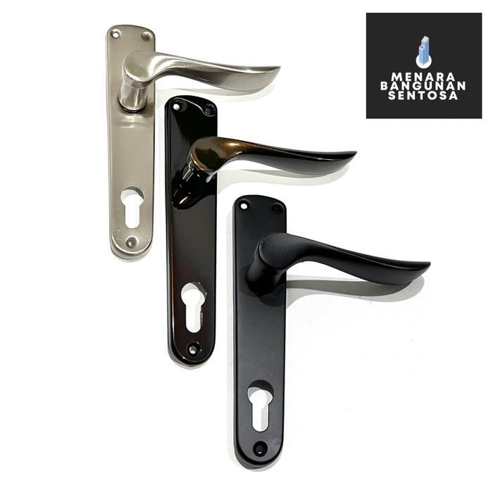 Handle SES 204 Aluminium Antik / Putih - Kunci Pintu SES Tarikan Pegangan Besar