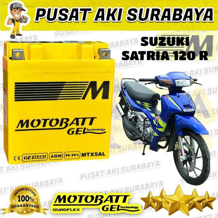 Asli Motobatt Mtx5Al Aki Kering Motor Satria 120 Megapro Primus Vega R