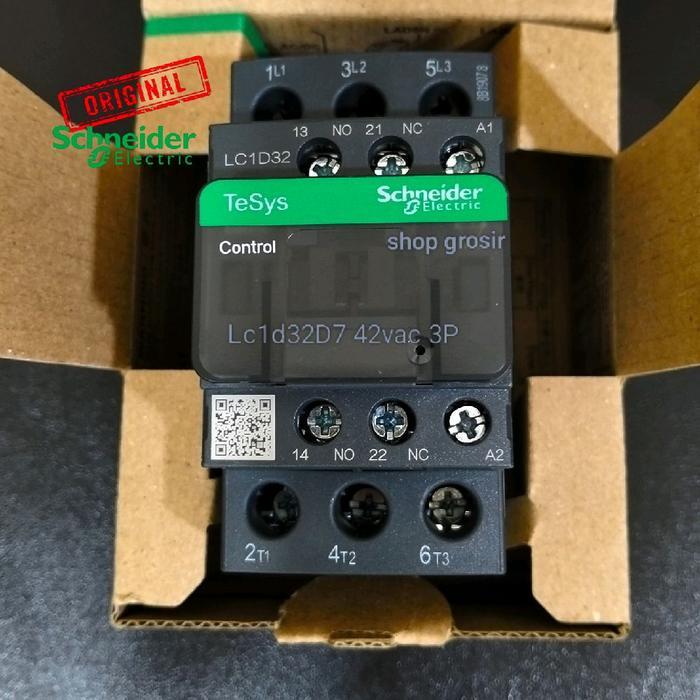 Kontaktor Schneider Lc1D32D7 Lc1D32 42V 50A 3P Original