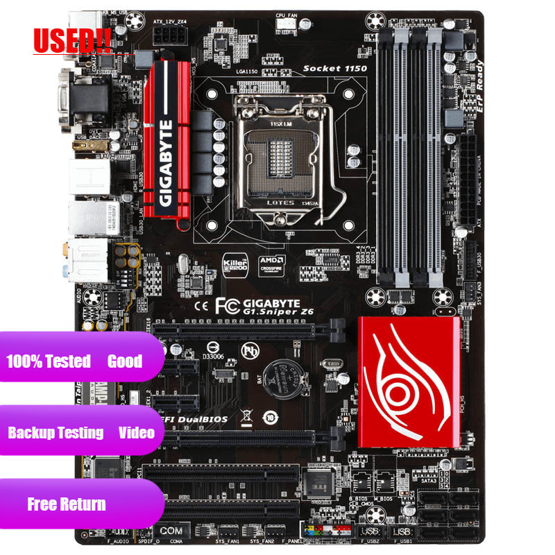 Gigabyte Ga G1.Sniper Z6 Original Desktop Motherboard G1.Sniper Z6 Z97 Lga 1150 I3 I5 I7