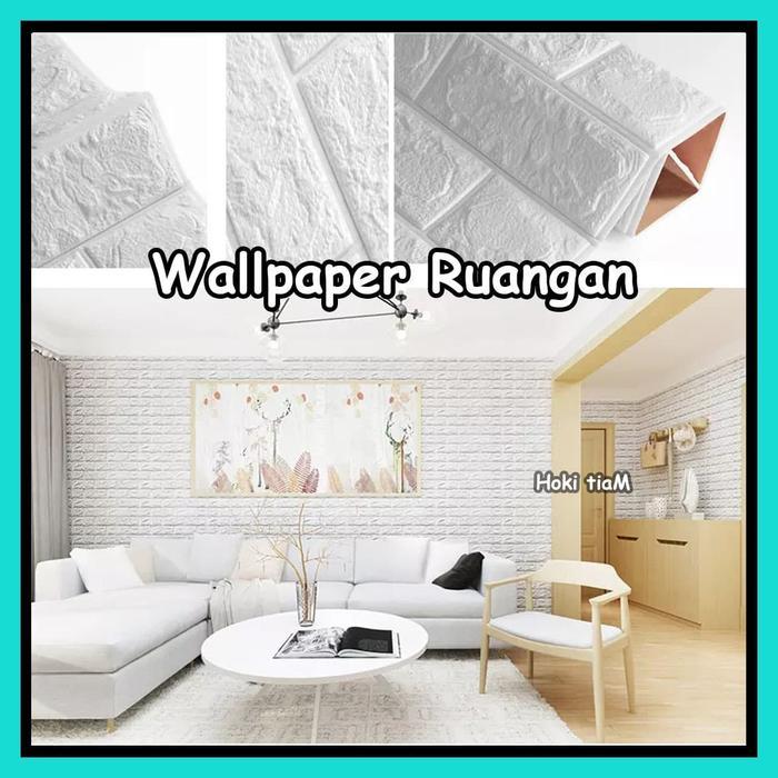 Ht - Dekorasi Ruangan Wallpaper Foam - Stiker Wallpaper Foam Brick