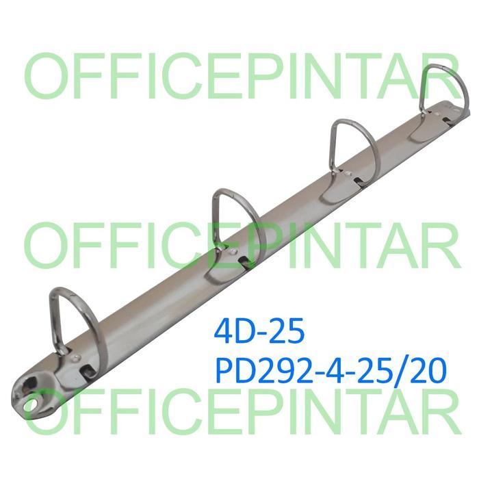 Ring Mekanik Binder 4 Lubang D A4 tinggi 2,5cm 4D-25 PD292-4-25/20