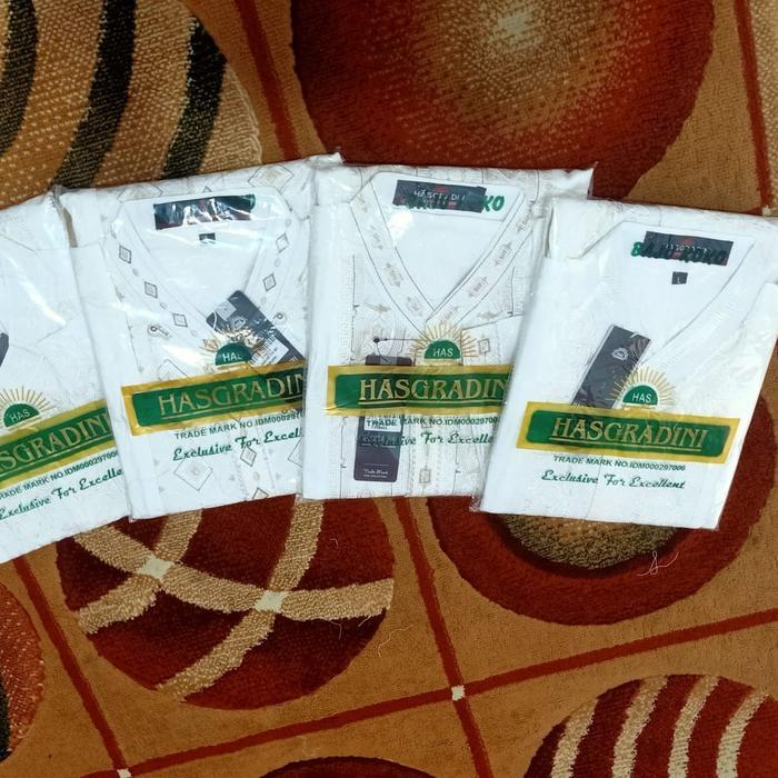 Koko Mewah Hasgradini Jaguar Lengan Panjang Bordir Warna - Motif, Muslim Dewasa