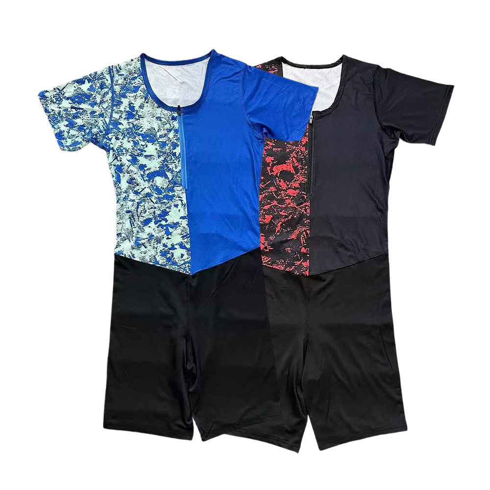 Men Run Sleeveless Tights Man Track & Field Fast Running Suit Leotard Speed Running Outfit