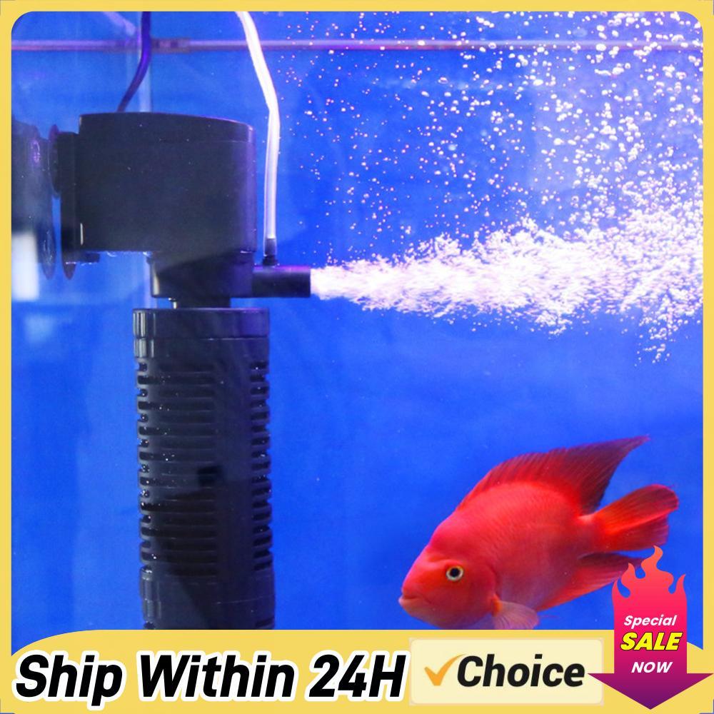 3 in 1 Aquarium Internal Filter Waterproof Mini Aquarium Filter Aquarium Water Purifier Submersible